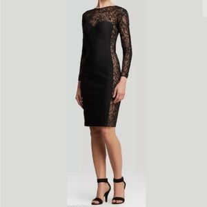 Tadashi Shoji Lace Illusion Dress, Size S